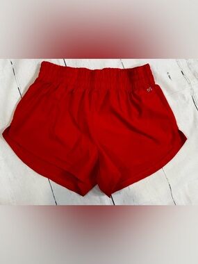 DSG Red Women’s Athletic Shorts - Elastic Waistband